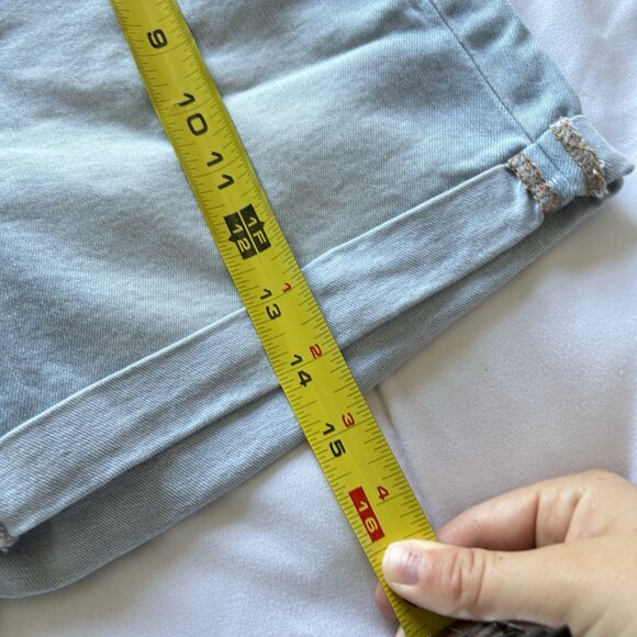 ANA Denim Jean Shorts Womens Size 4 Rolled Cuff Stretch Light Wash Summer - Picture 4 of 6